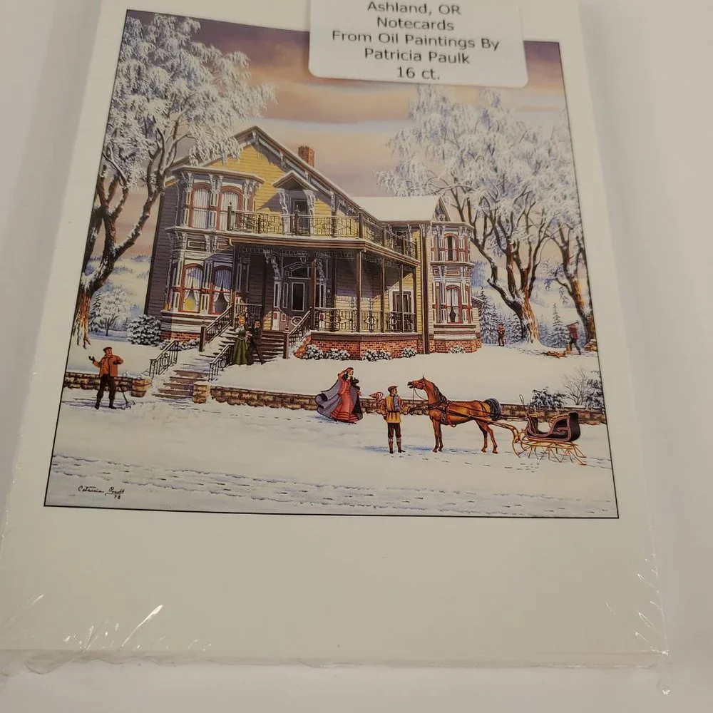 Historic 1880's Ashland,‎ OR Paintings BLANK Notecards & Envelopes 18 Pk. 5x7
